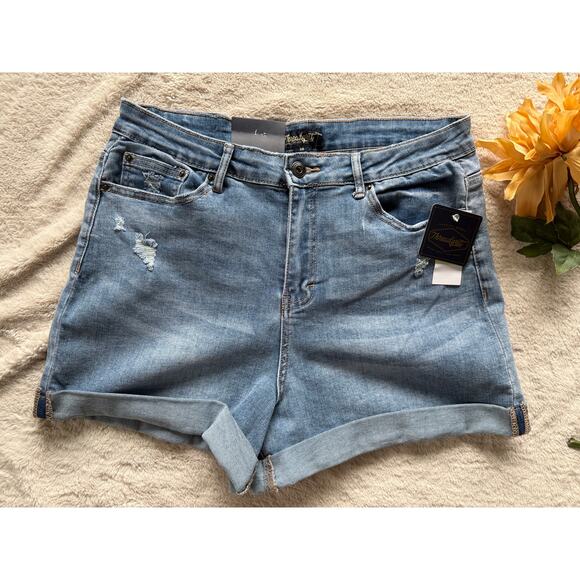 Threadgrit Cuffed Denim Shorts Size 30 - Picture 1 of 6